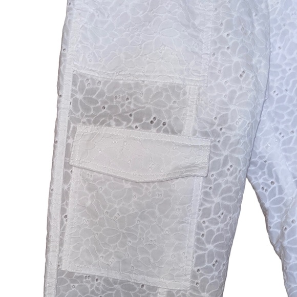 NWOT Derek Lam 10 Crosby Mila Utility Pant in White - Picture 4 of 11